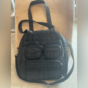 Lug Puddle Jumper Bag in Black